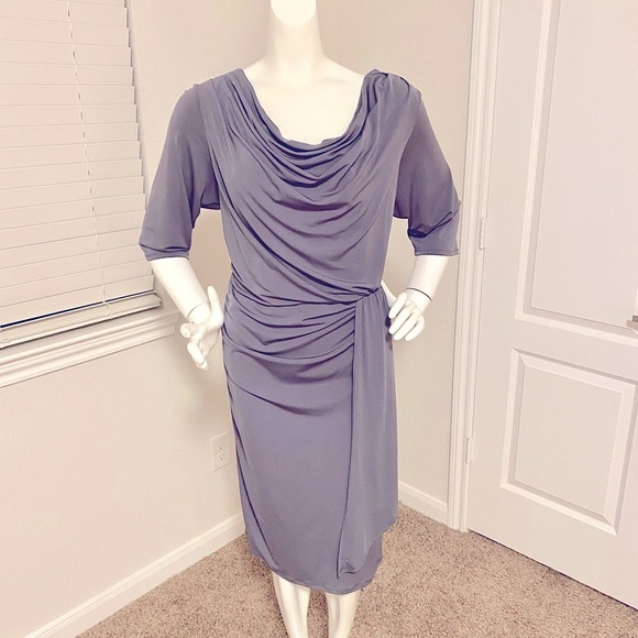 Cato Dresses & Skirts - Cato Woman Plus Grey Dress 3/4 Sleeve